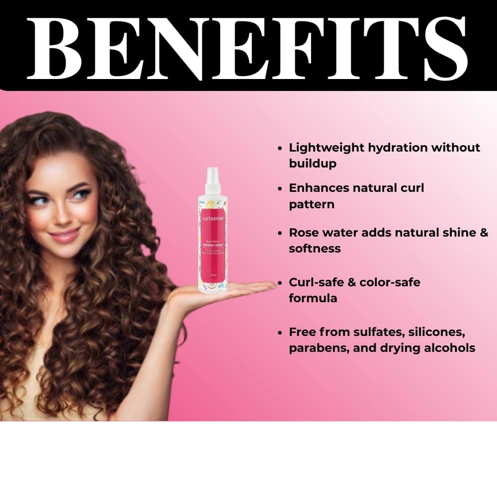 Curlsense Rose Water Refresh Spray - photo 5