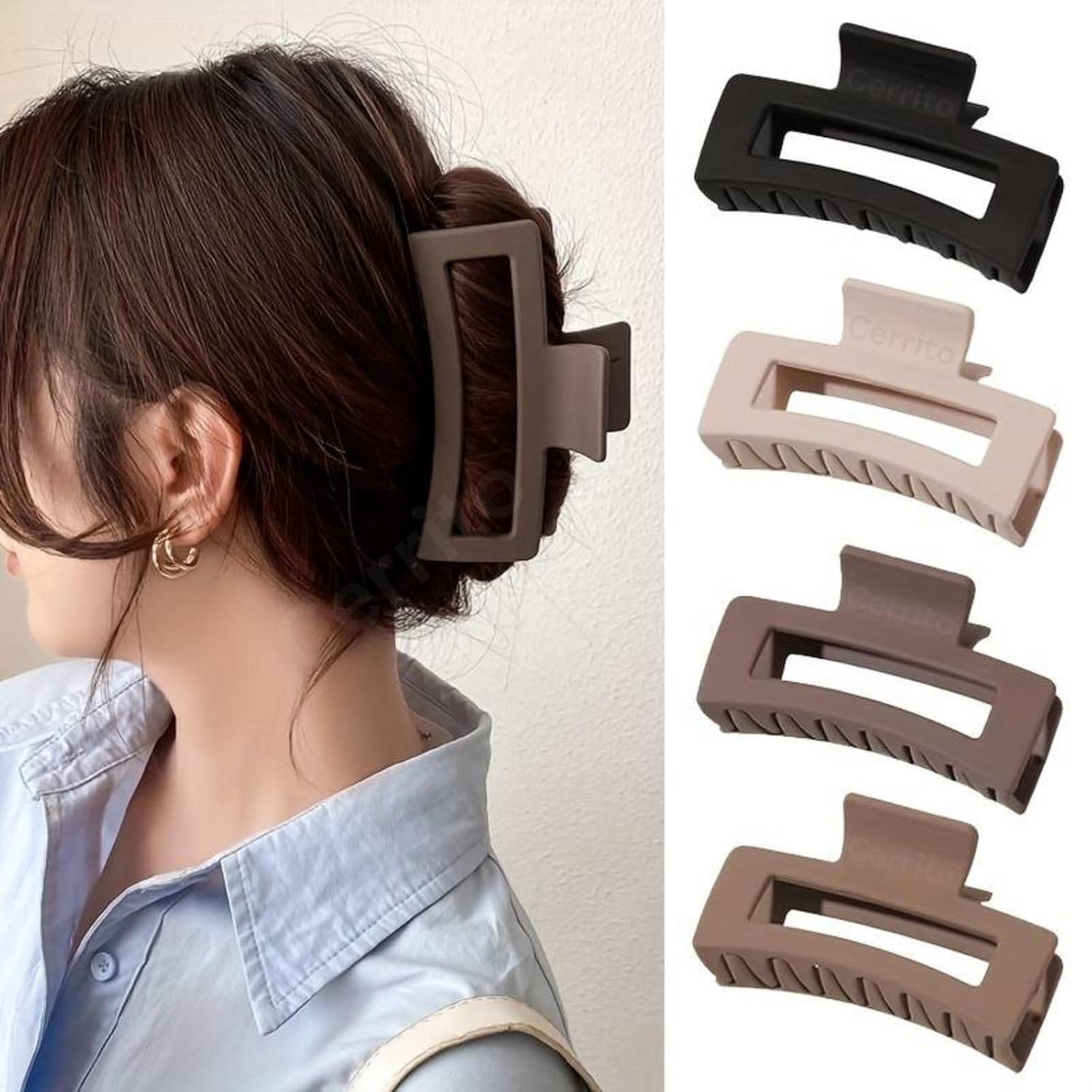 Curl Basics Geometric Claw Clip Pack Of 5