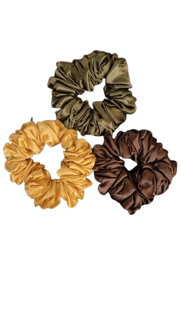 Curl Care Satin Hair Scrunchies Assorted Curl Protector - photo 6