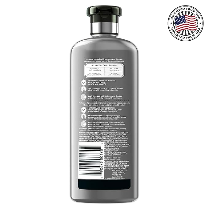 Herbal Essences Bio Renew Detox Black Charcoal Shampoo - photo 2