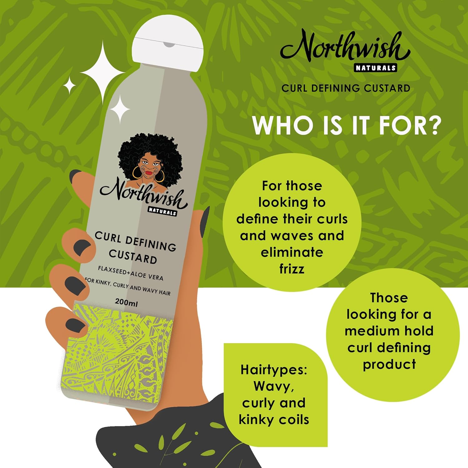 Northwish Naturals Curl Defining Custard - photo 4