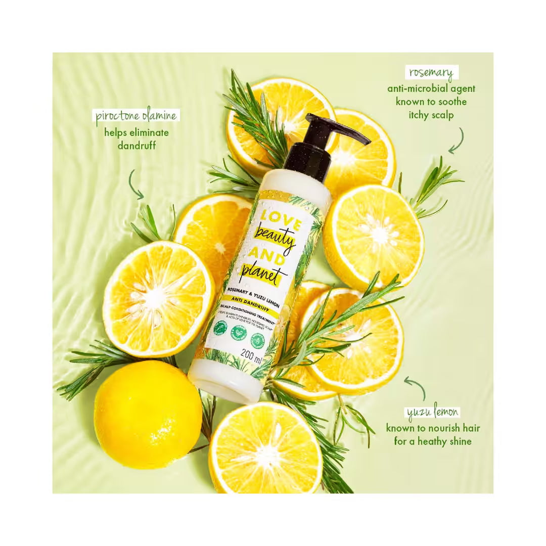Love Beauty & Planet Rosemary & Yuzu Lemon Anti-Dandruff Shampoo & Conditioner Combo (200ml) - photo 4