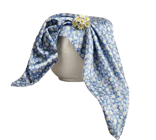 Curlyn Satin Scarf (Printed) - MEDIUM