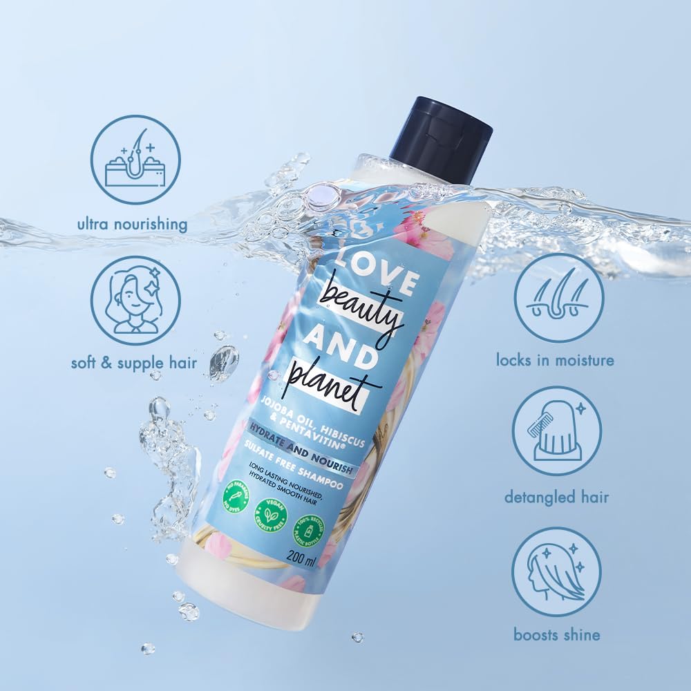 Love Beauty And Planet Hydrate & Nourish Pentavitin & Hibiscus Shampoo - photo 9