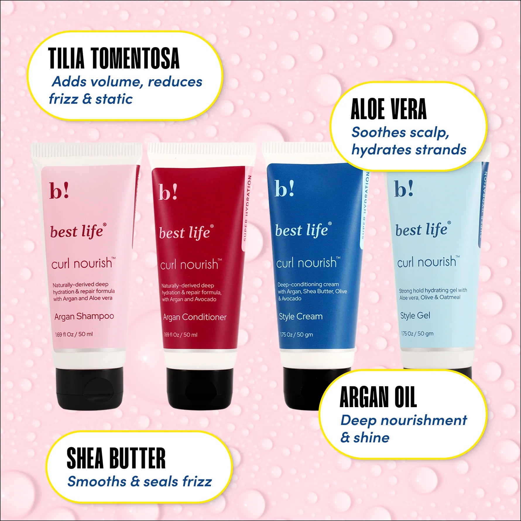Best Life Curl Nourish Wash & Style Kit | For Curly, Wavy, Dry, Frizzy Hair | Travel Friendly - photo 3
