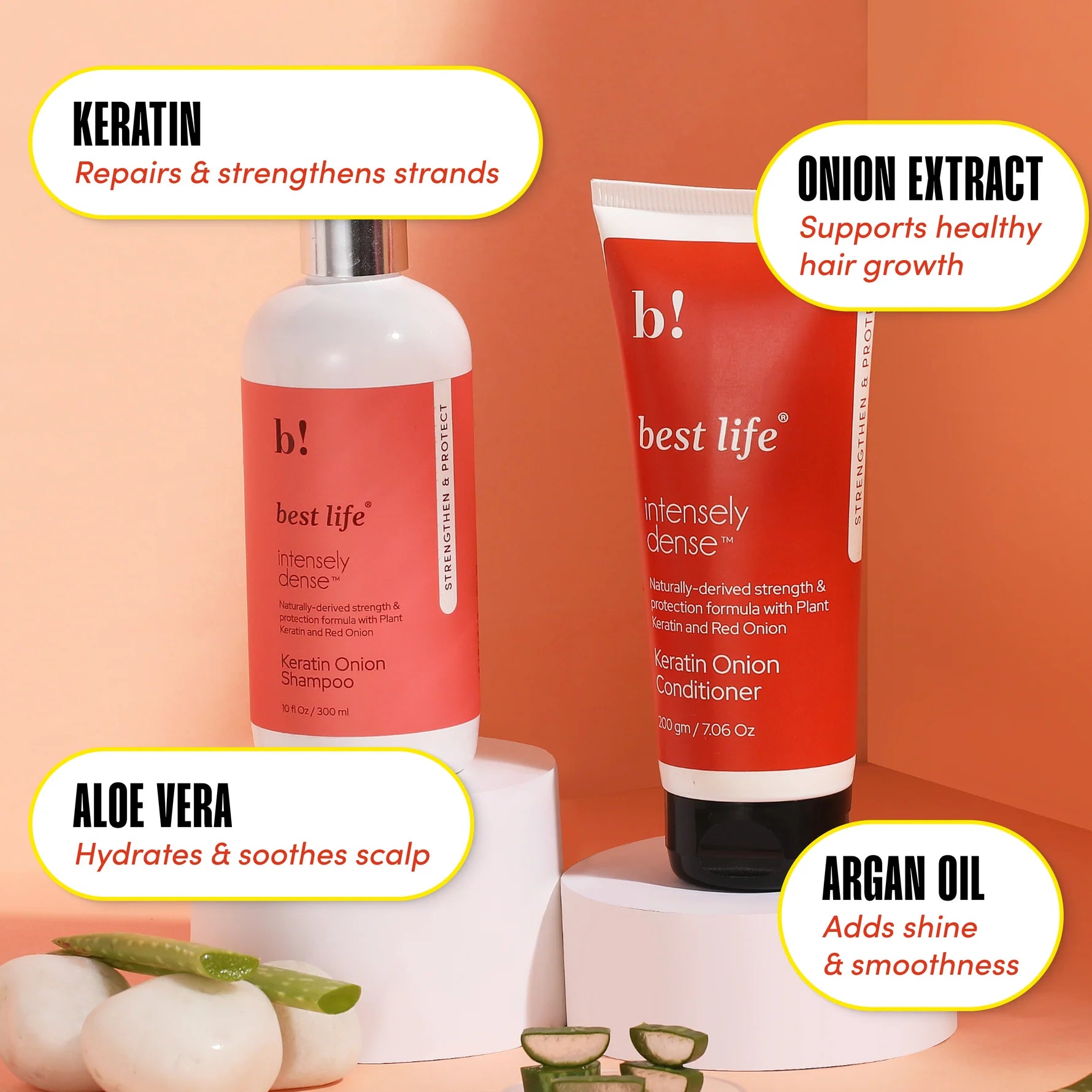 Keratin Onion Hair Shampoo & Hair Conditioner (Combo Pack) - photo 4