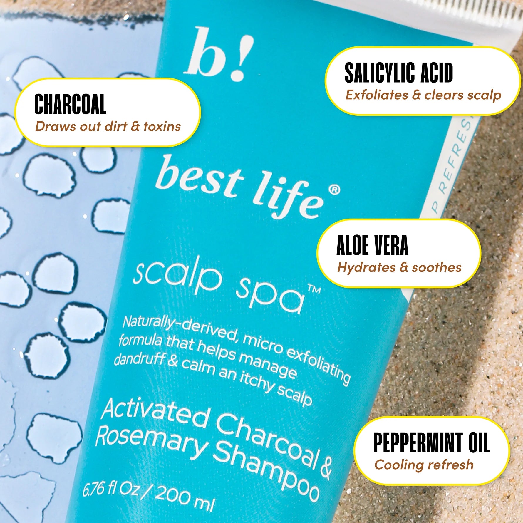 Charcoal Rosemary Shampoo (Anti-dandruff Scalp Scrub) - photo 4
