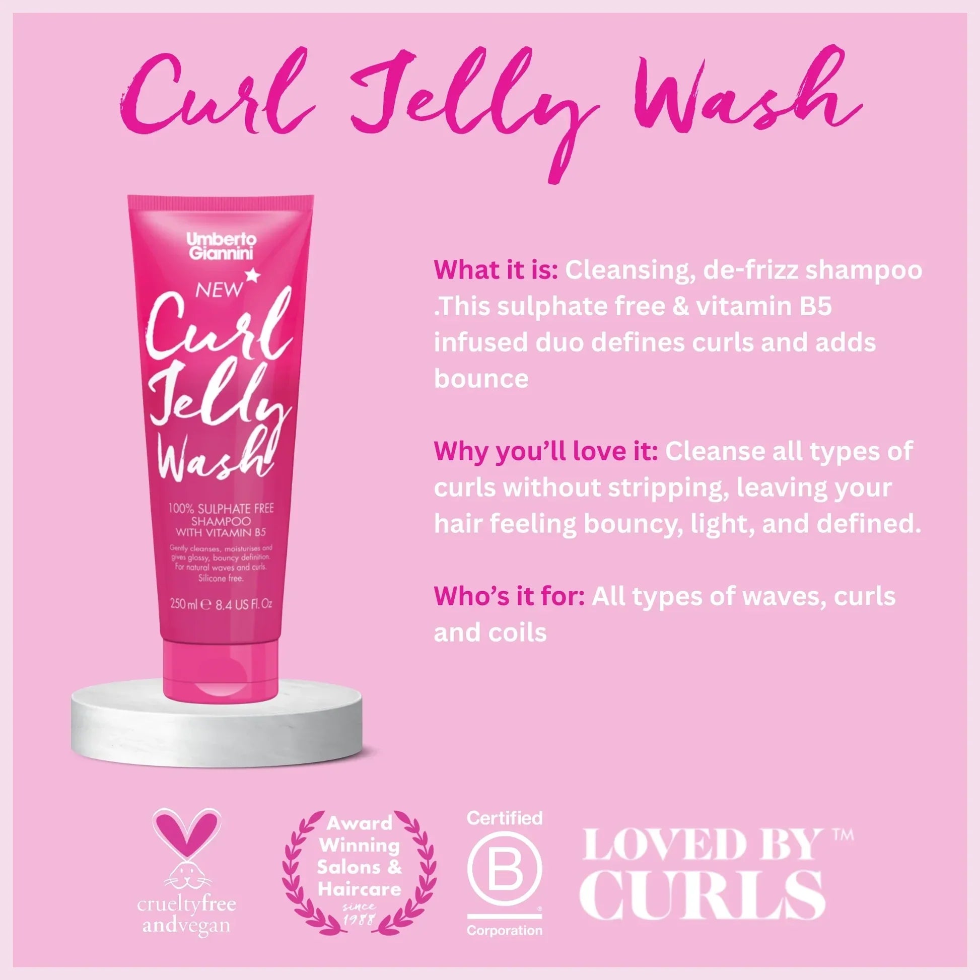 Umberto Giannini Curl Jelly Wash Curl Defining Shampoo - photo 3