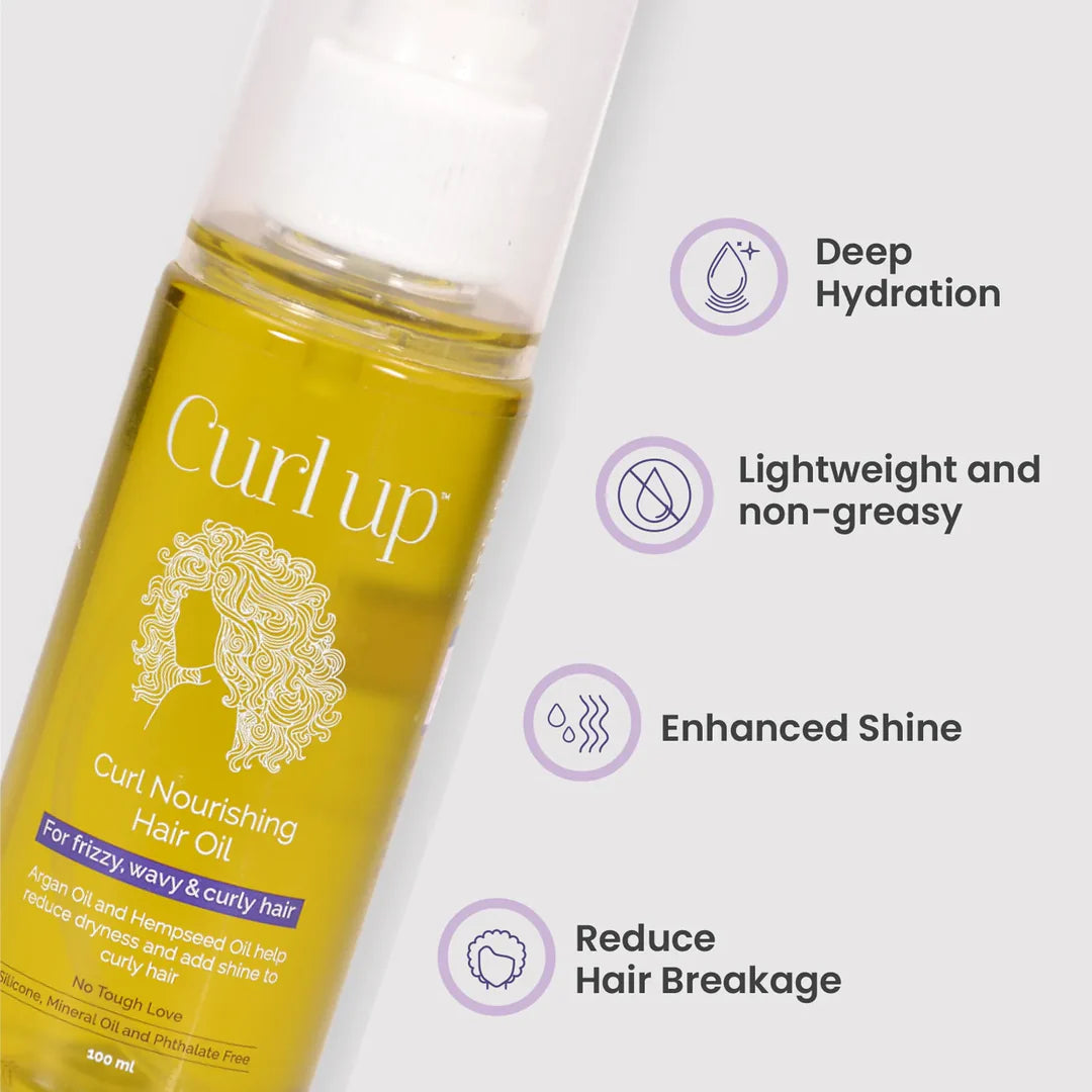 Curl Up Curl Nourishing Hair Oil - photo 3