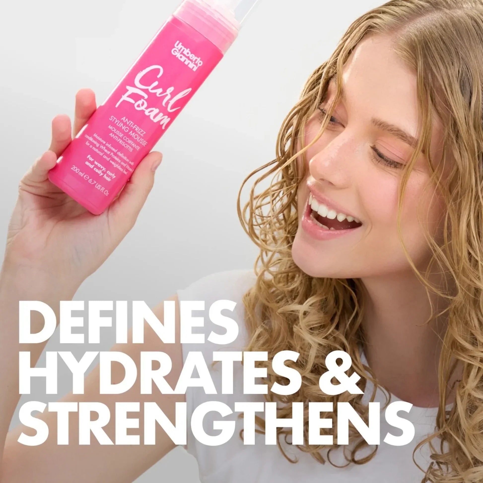 Umberto Giannini Curl Foam Anti-Frizz Styling Mousse - photo 5