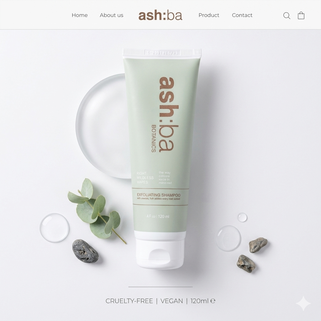 Ashba Botanics Exfoliating Shampoo