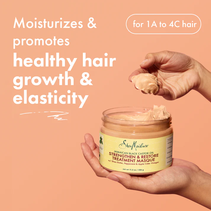Shea Moisture Jamaican Black Castor Oil, Strengthen & Restore Treatment Masque - photo 5