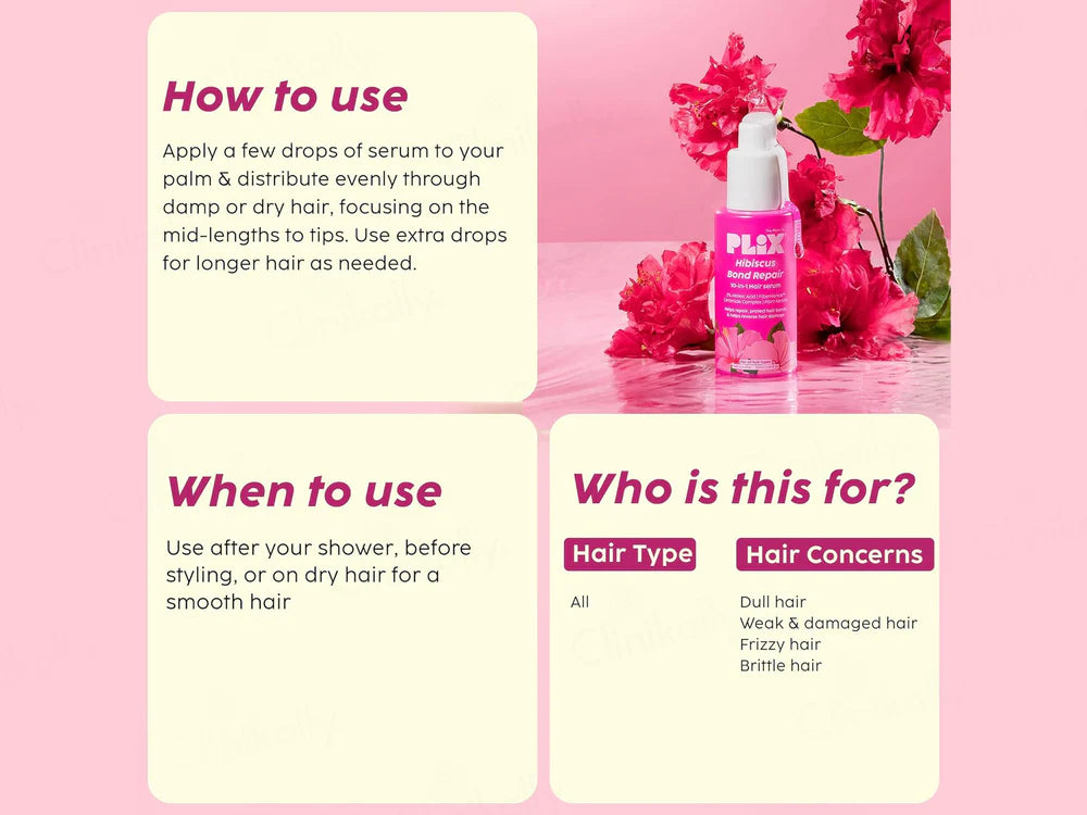 Plix Hibiscus Bond Repair Hair Serum