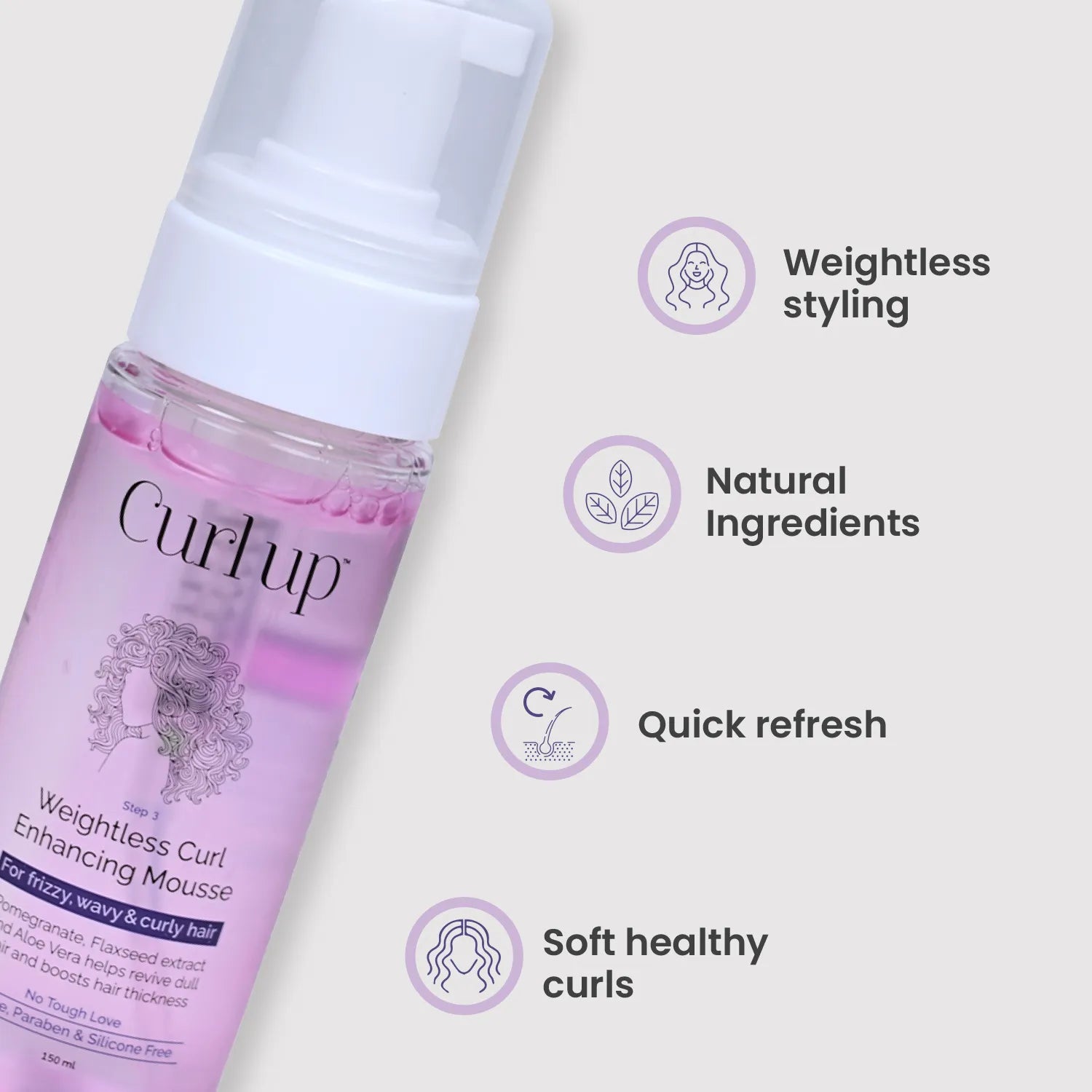 Curl Up Weightless Curl Enhancing Mousse - photo 4