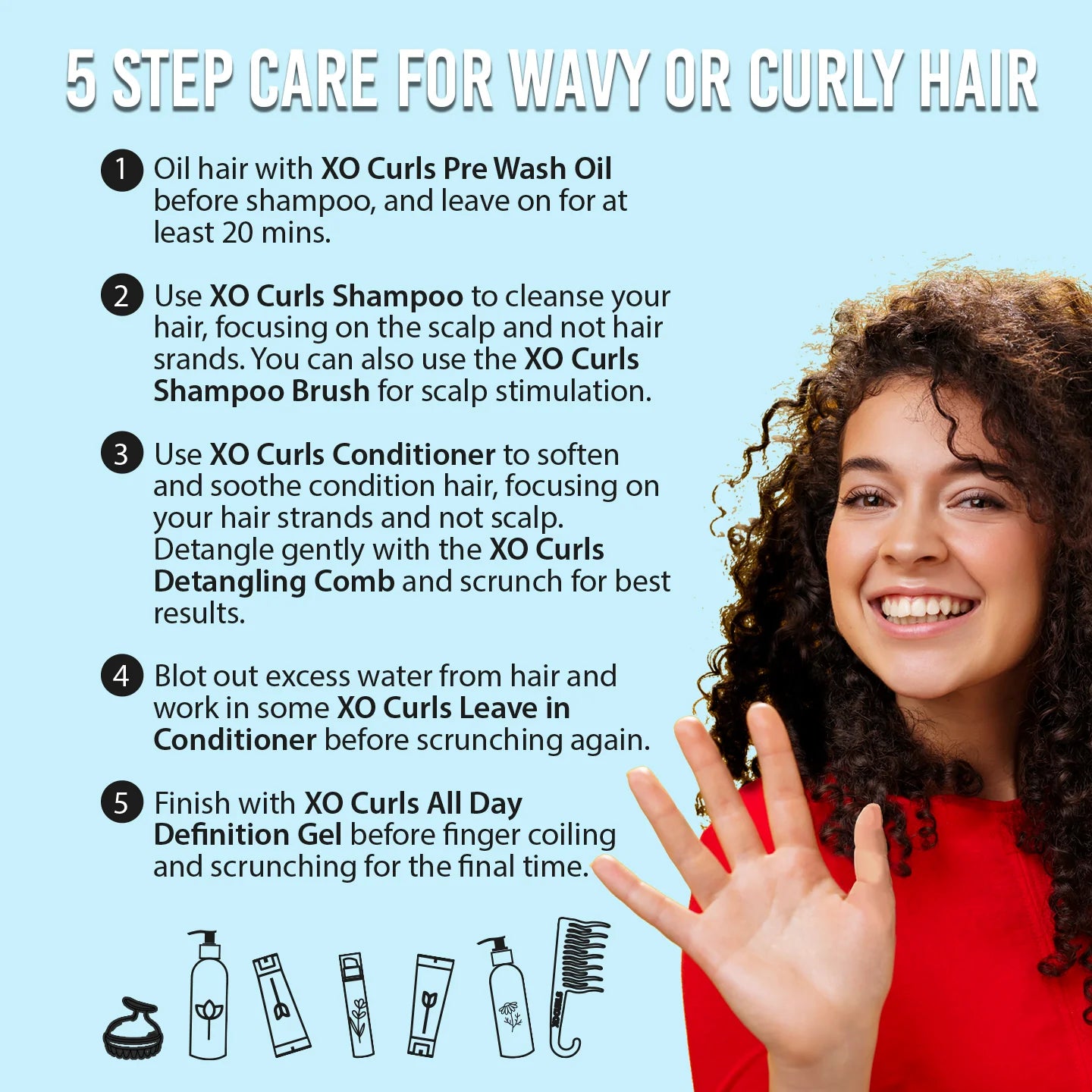 XO Curls Tame Frizz And Dryness With This Combo Of Conditioner, Leave-in Conditioner & Gel Combo