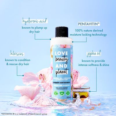 Love Beauty And Planet Hydrate & Nourish Pentavitin & Hibiscus Shampoo - photo 4