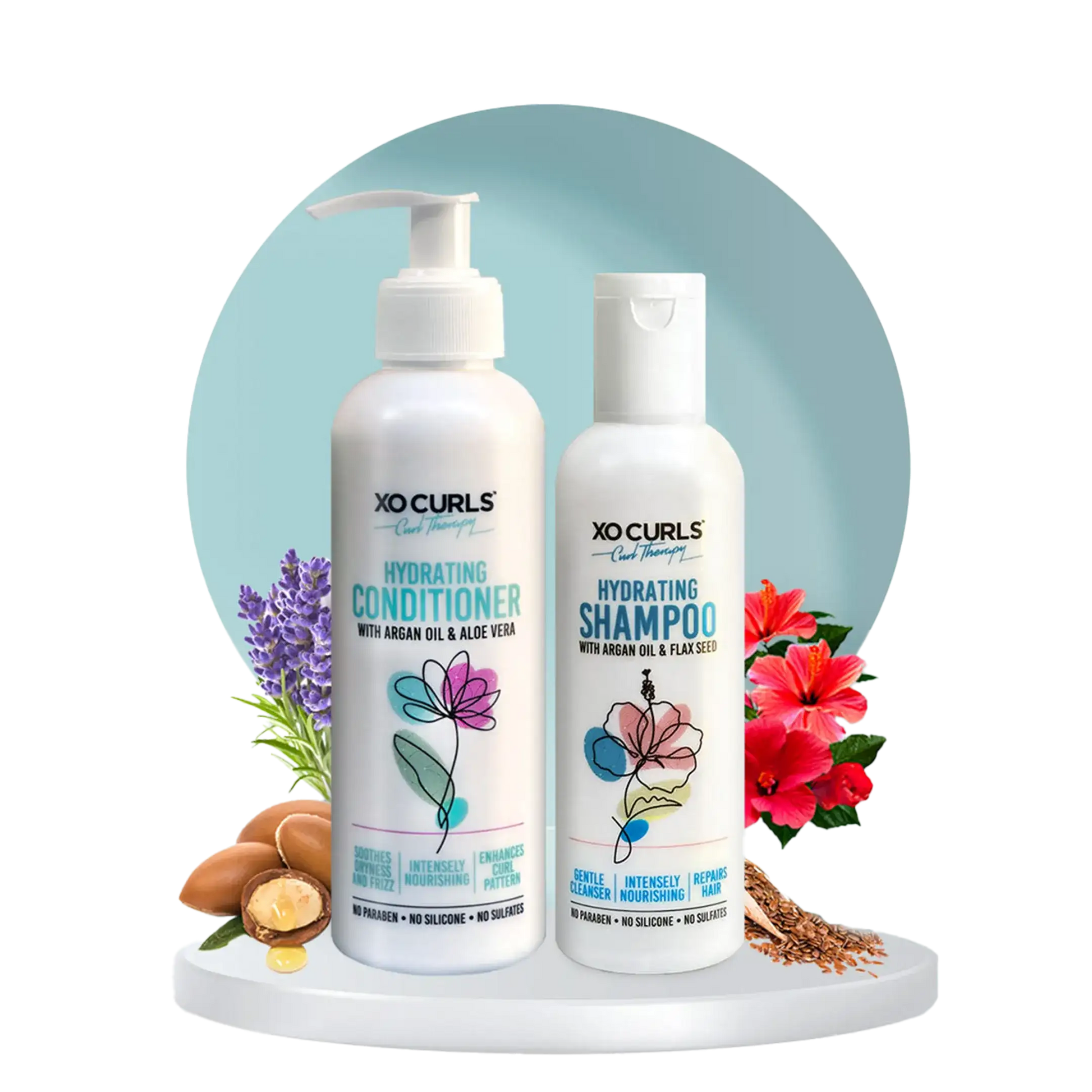 XO Curls Shampoo and Conditioner Combo - 200_ML