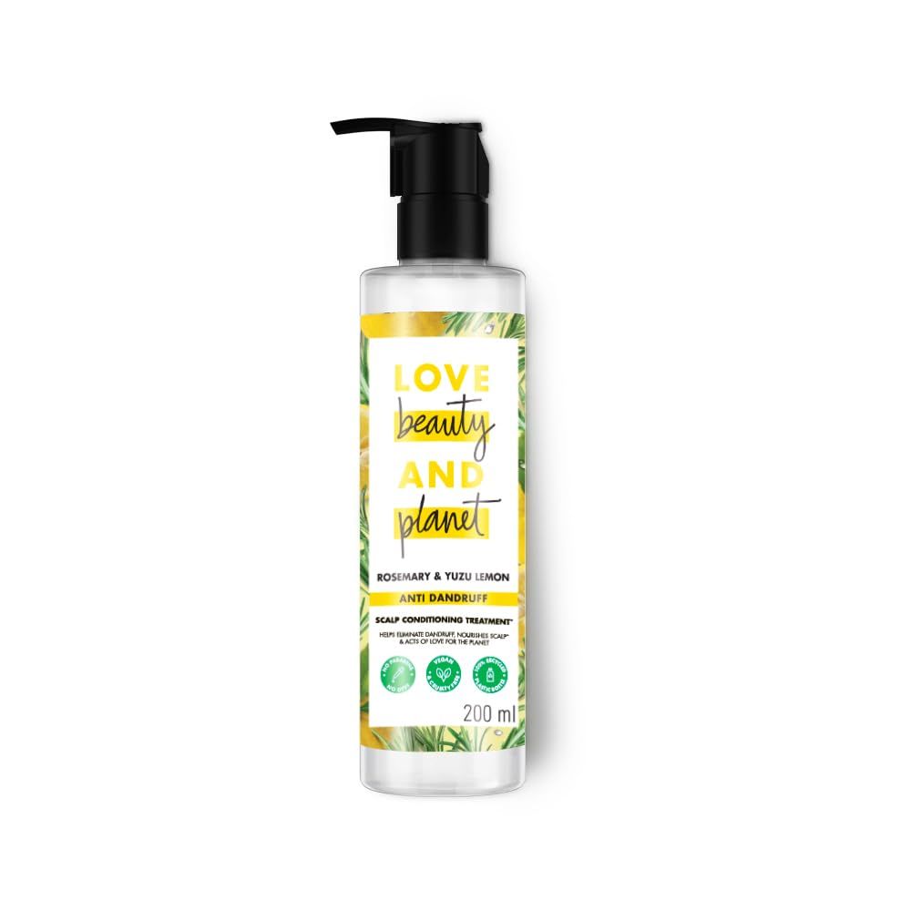 Love Beauty & Planet Rosemary & Yuzu Lemon Anti Dandruff Scalp Conditioning Treatment - 200_ML