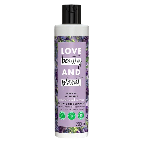 Love Beauty and Planet Argan Oil and Lavender Sulfate Free Anti-Frizz Shampoo - 200_ML