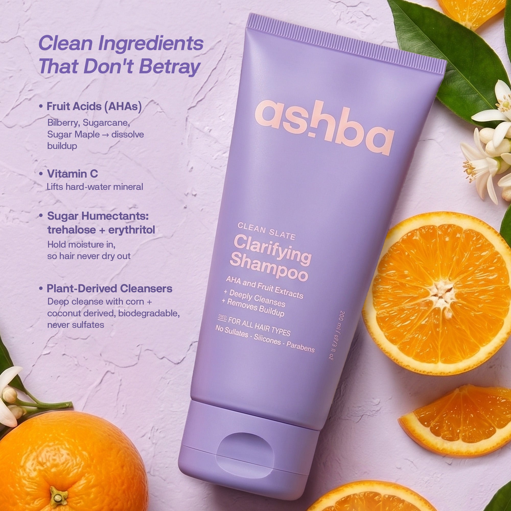 Ashba Botanics Clarifying Shampoo