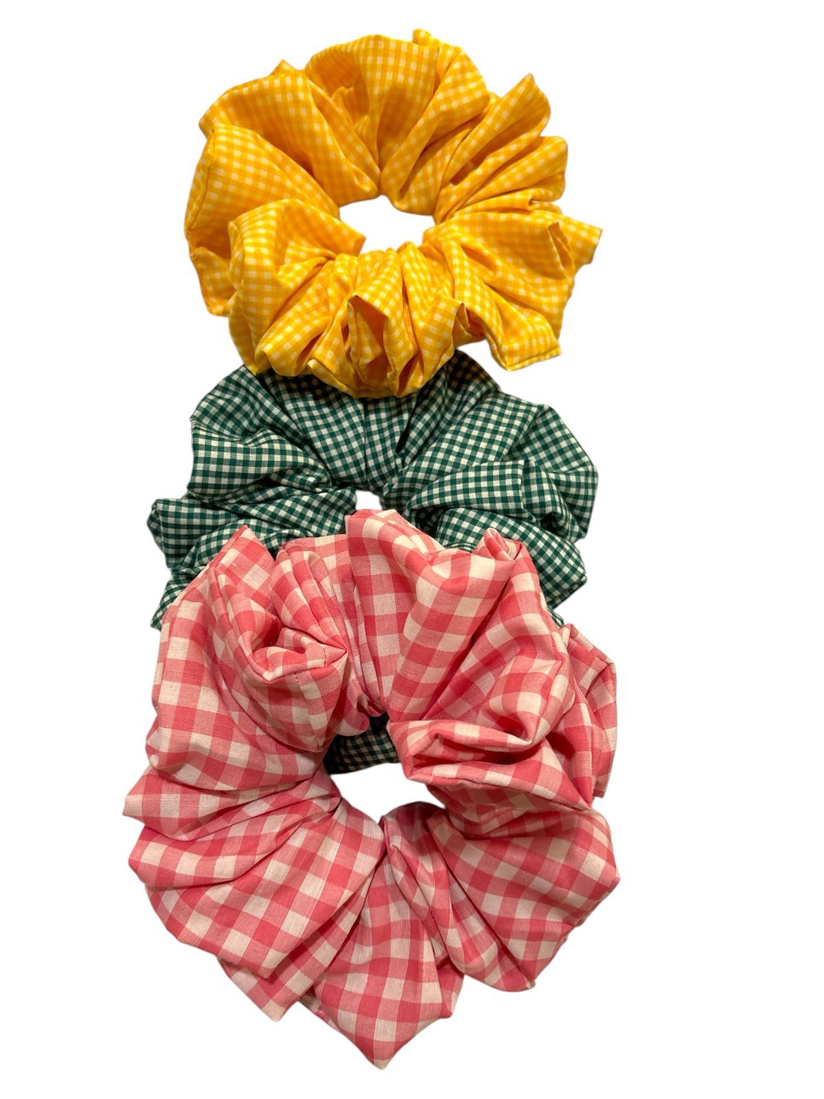 Curl Basics Cotton Hair Scrunchies Multicolor Pack Of 3