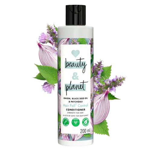 Love Beauty and Planet Onion, Black Seed Oil and Patchouli Hair fall Control Sulfate Free Conditioner - 200_ML