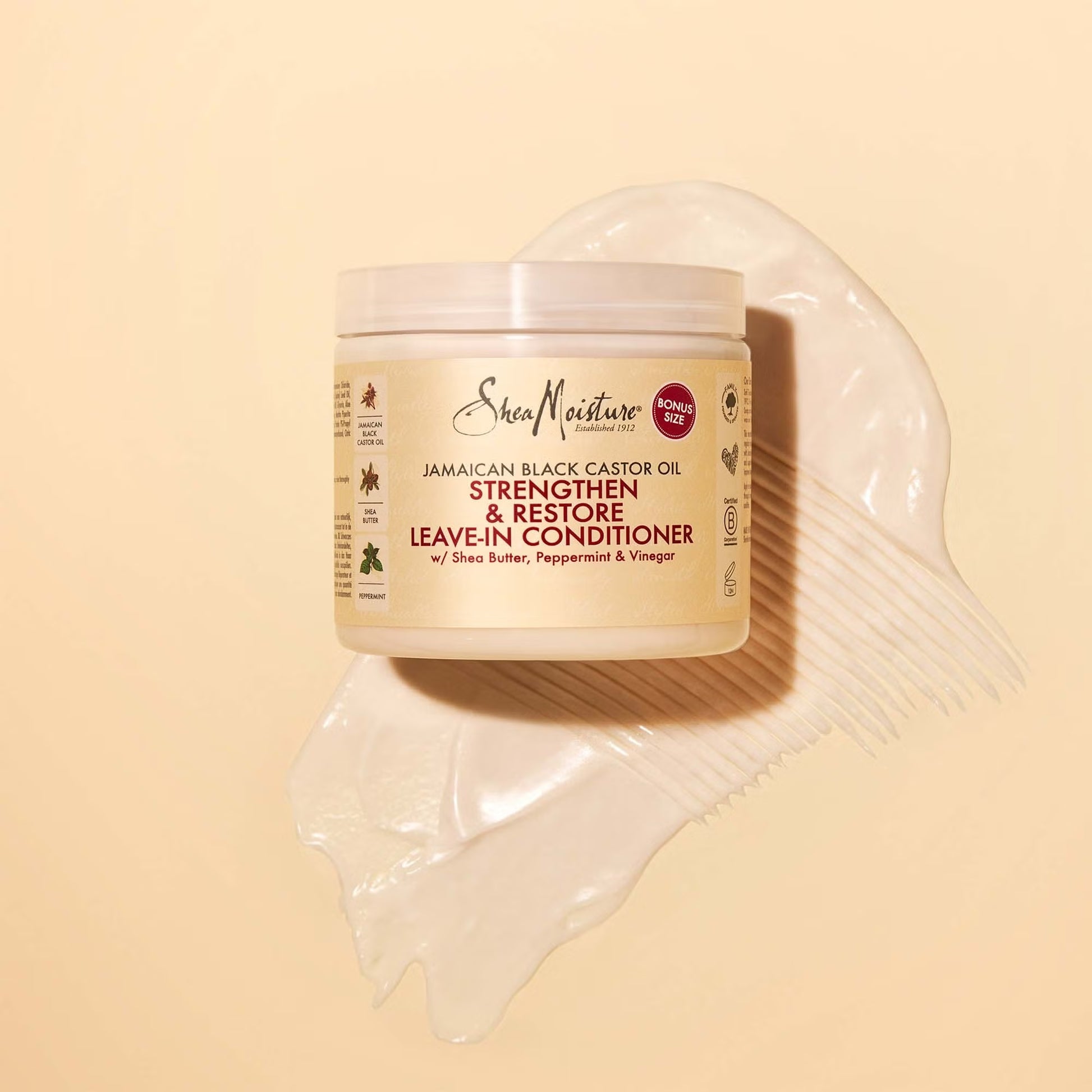 Shea Moisture Jamaican Black Castor Oil Strengthen & Restore Leave-In Conditioner - photo 4