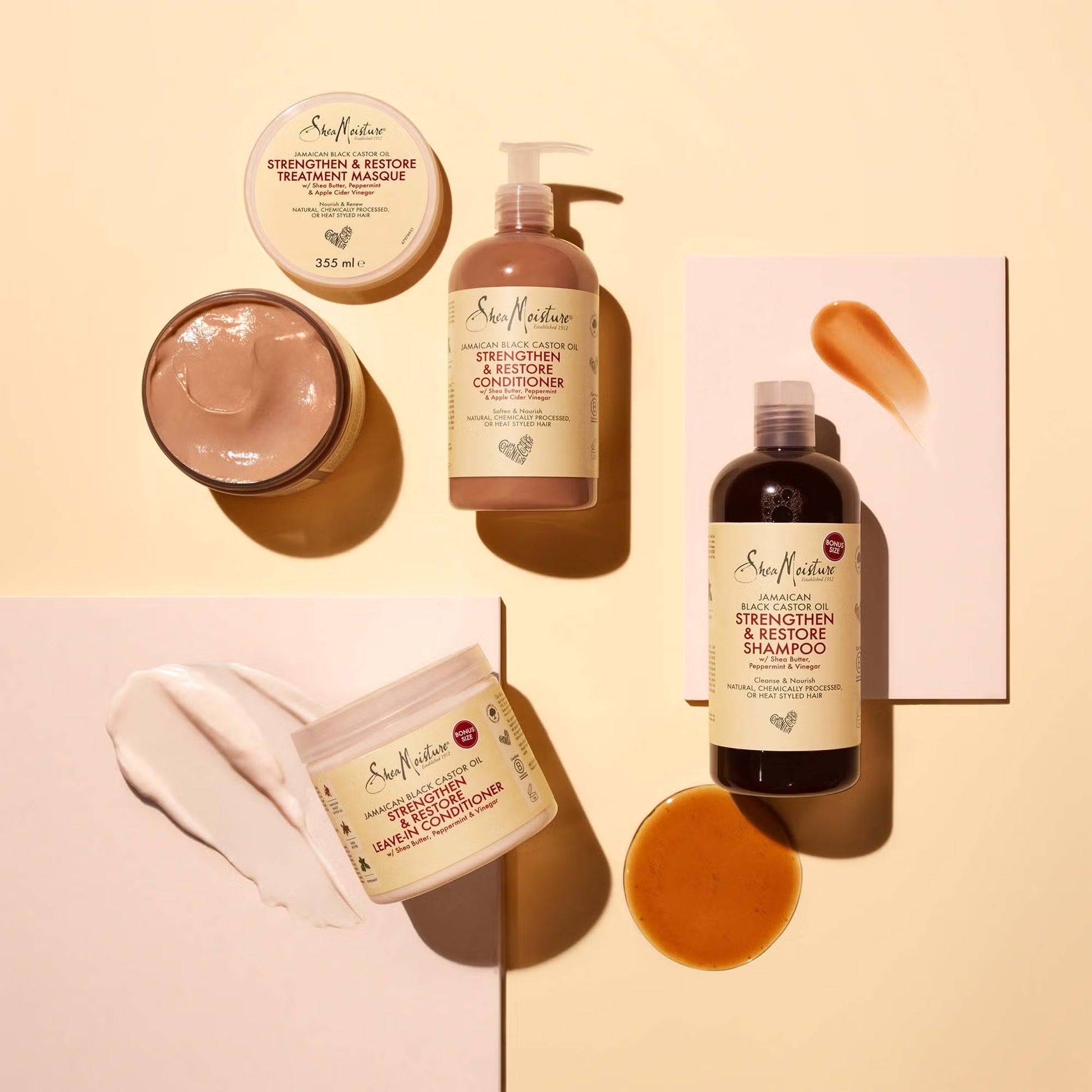 Shea Moisture Jamaican Black Castor Oil Strengthen & Restore Leave-In Conditioner - photo 6