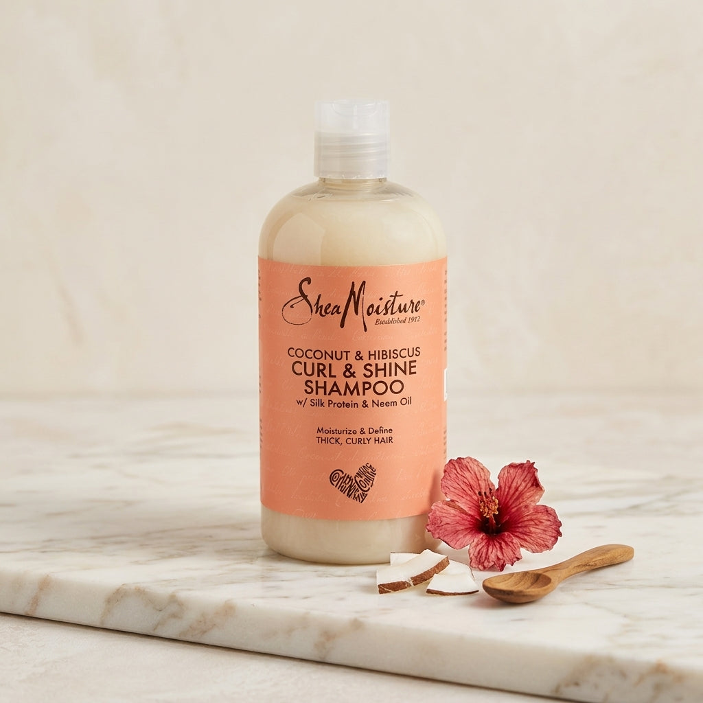 Shea Moisture Coconut & Hibiscus Curl & Shine Shampoo - 384_ML