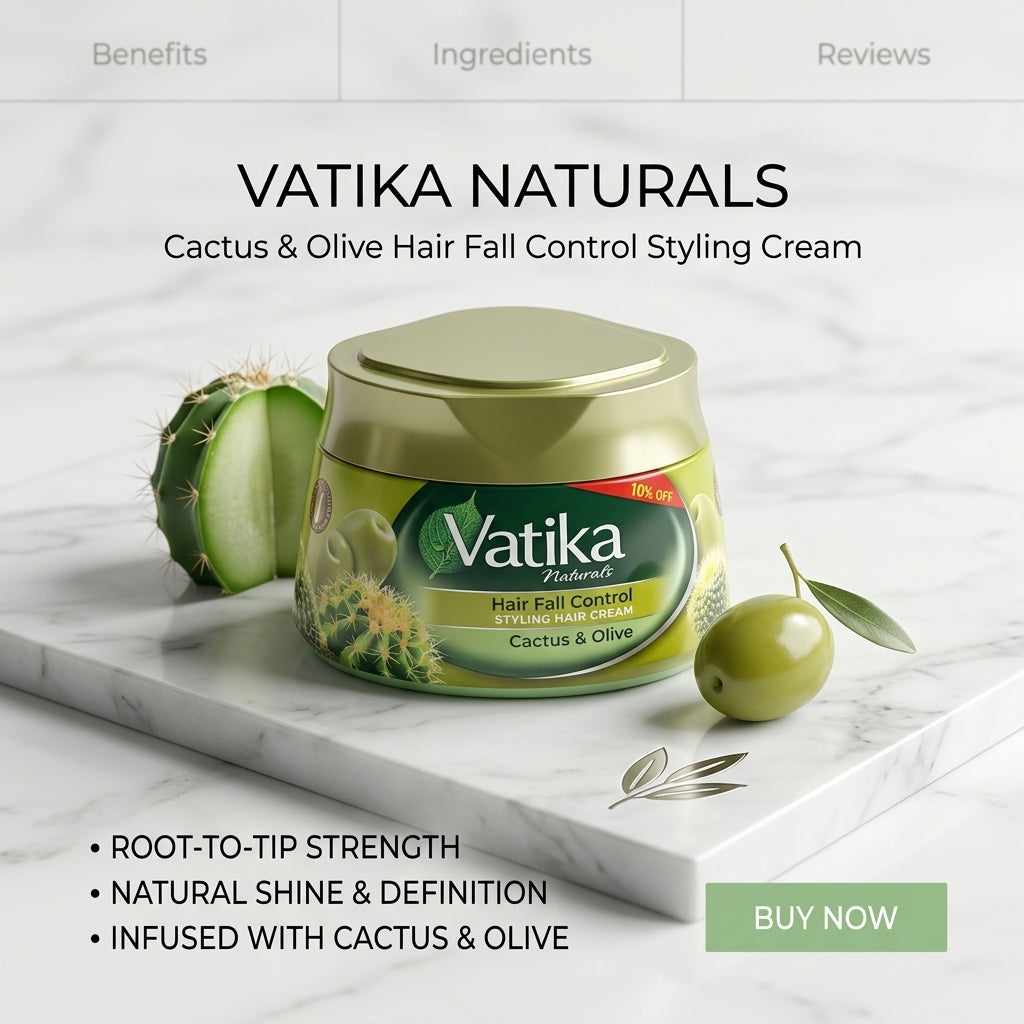 Vatika Naturals Hair Fall Control Styling Hair Cream - photo 6