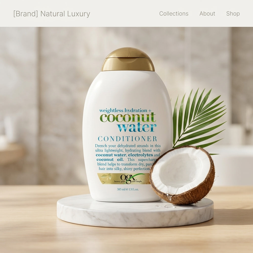 OGX Weightless Hydration Coconut Water Conditioner - photo 3