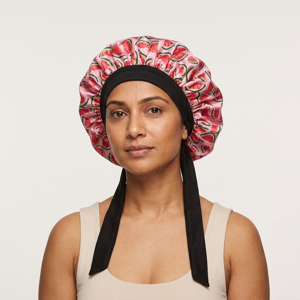 Curlyn Satin Bonnet (Printed)